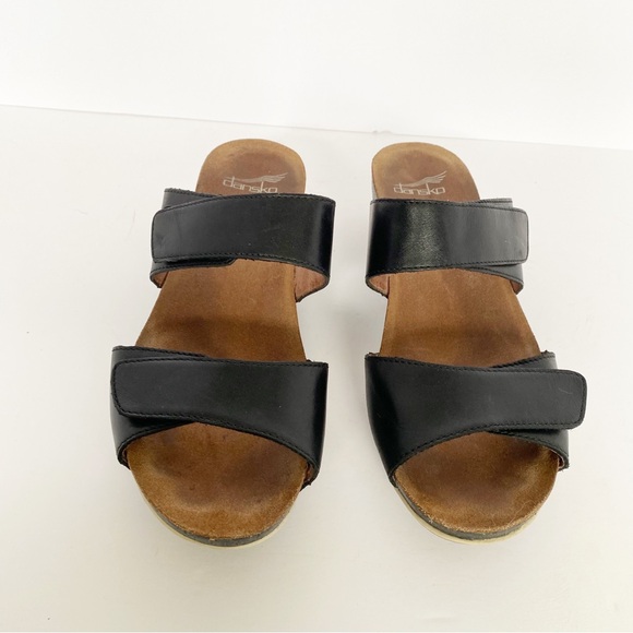 Dansko Women's Vienna Slide Sandal, Black Full Grain size 7.5 to 8 size 38 - Picture 7 of 14